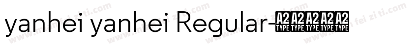 yanhei yanhei Regular字体转换